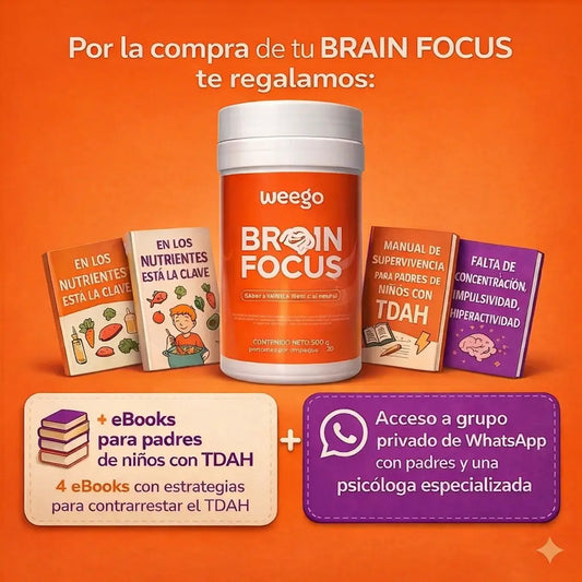 Brain Focus 500mg Concentración para tus hijos